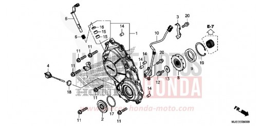 PANNEAU CARTER-MOTEUR D. CB650FAG de 2016